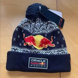 Red Bull New Era Black and Red Racing Knit Hat